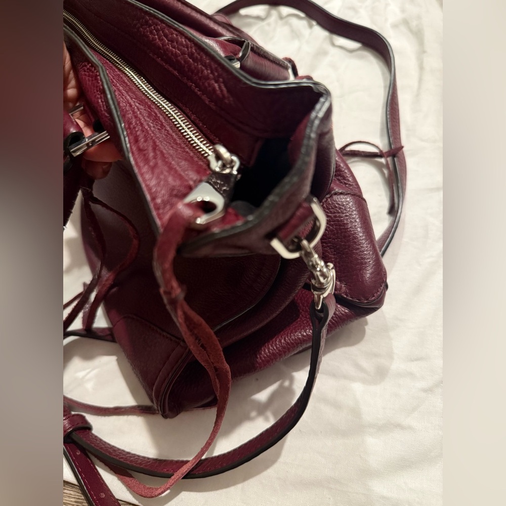 Rebecca Minkoff Burgundy Leather Satchel - Picture 10 of 12